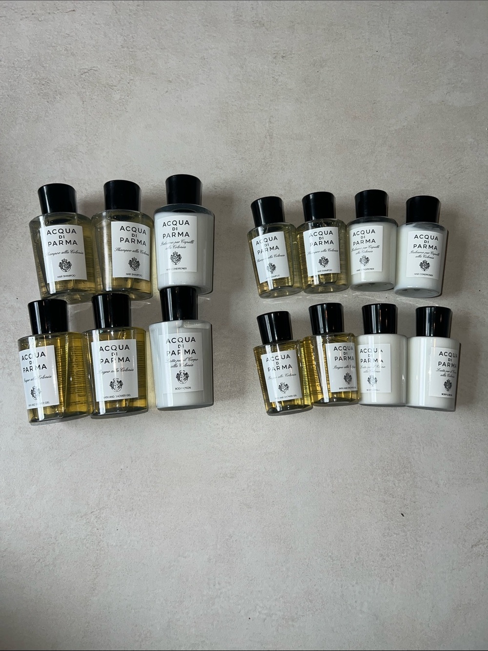 14 Acqua Di Parma Shampoo Conditioner Lotion Shower Gel 40ml 1.3oz 75ml 2.5oz